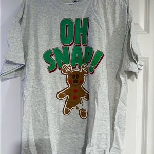 Disney Gray T-Shirt with Red and Green Accents